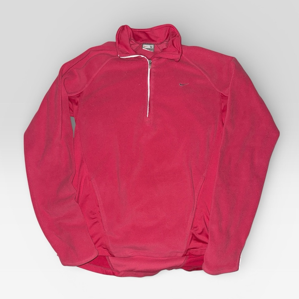 Nike Pink Quarter-Zip Fleece Sz M